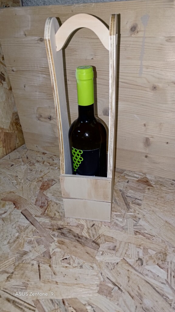 Portabottiglie in legno per birra 33 cl (6 bottiglie) - Art Artigiano